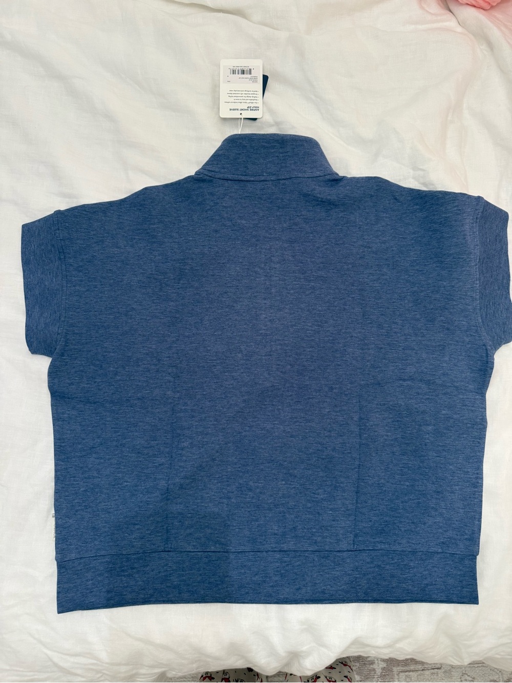 RHOBACK Aspire Short Sleeve Half-Zip COSTAL BLUE - Picture 8 of 8